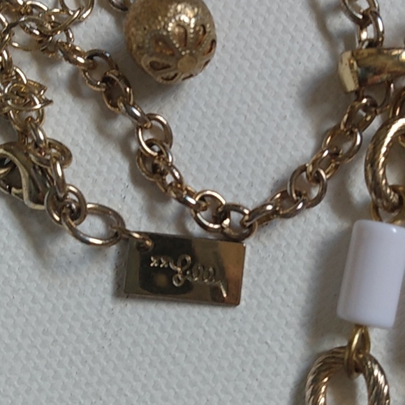 LILLY PULITZER TURQUOISE NECKLACE Long Dangle 30" - Picture 3 of 6